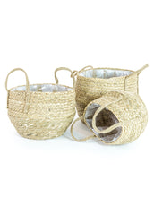 Load image into Gallery viewer, Set of 3 Basket Planters
