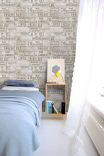 Load image into Gallery viewer, MTG Wallpaper Vintage Signs Taupe WP20036