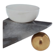 Load image into Gallery viewer, Kira Geometric Trinket Dish, Marble
