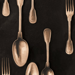 Mind The Gap Wallpaper Cutlery Copper WP20247