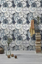 Load image into Gallery viewer, Mind The Gap Wallpaper Delftware Vintage WP20188
