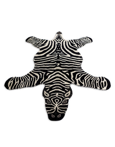 Hand Tufted Zebra Woollen Rug