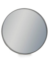 Load image into Gallery viewer, ROUND MIRROR FLAT METAL FRAME - SILVER AND GOLD OPTIONS
