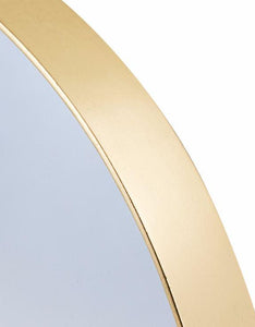 ROUND MIRROR FLAT METAL FRAME - SILVER AND GOLD OPTIONS