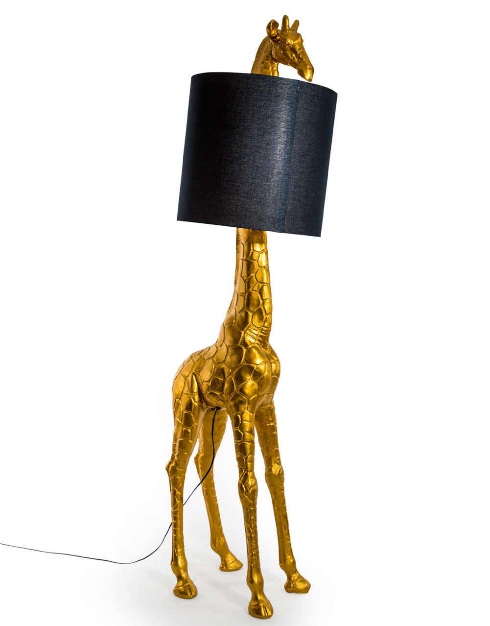 Gold Giraffe Lamp