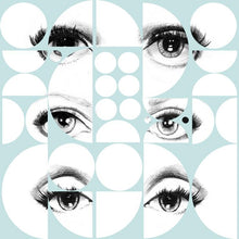 Load image into Gallery viewer, Mind The Gap Wallpaper Eyes and Circles Sky Blue WP20086
