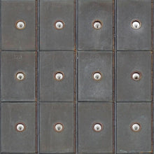Load image into Gallery viewer, Mind The Gap Wallpaper Industrial Metal Cabinets WP20113
