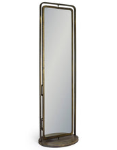Load image into Gallery viewer, Industrial Revolving Freestanding Floor Mirror
