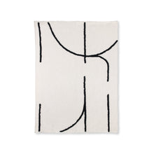 Load image into Gallery viewer, HKLIVING Tufted Black Lines Throw 130x170cm

